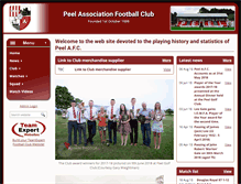 Tablet Screenshot of peelafc.com